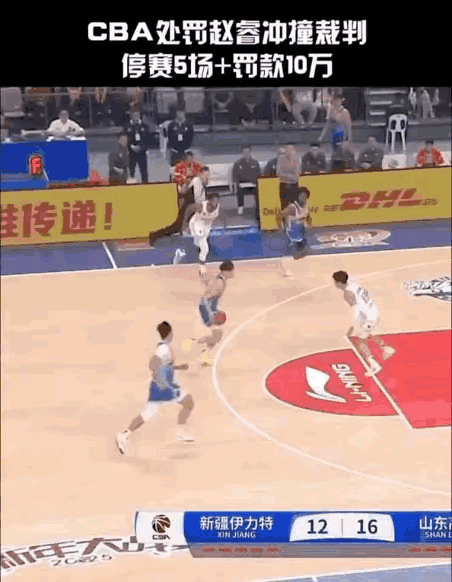 CBA球员因犯规被罚，遭到赛场批评声浪